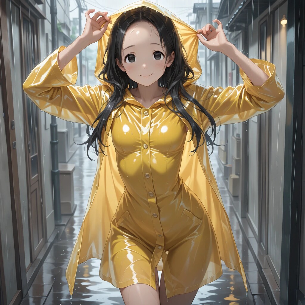 黄色いレインコート