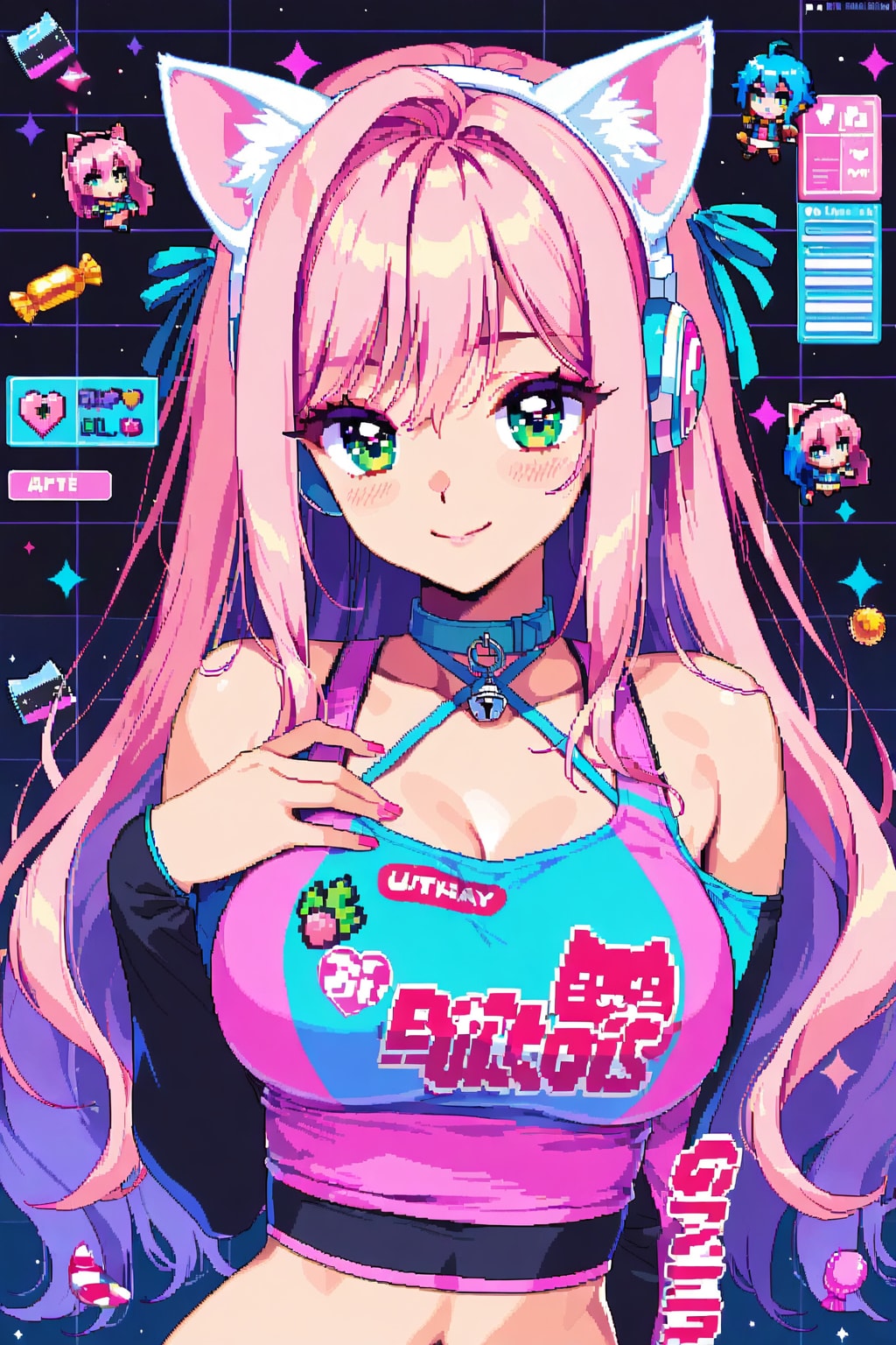 恋愛シミュレーションゲーム『キャハッとキャット💕～猫耳マートのミクちゃん編～』🐱✨