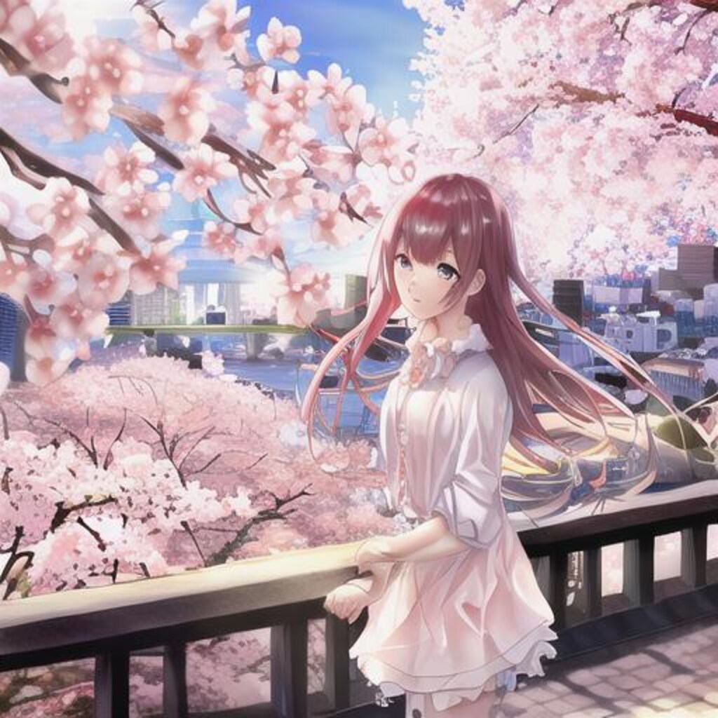 都会の桜
