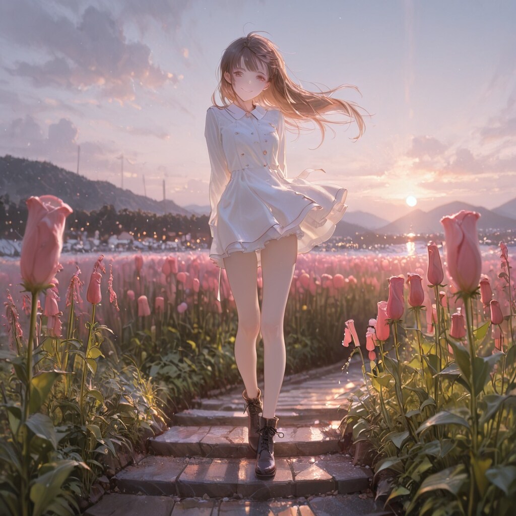 Hollyhock flower Girl 10/13