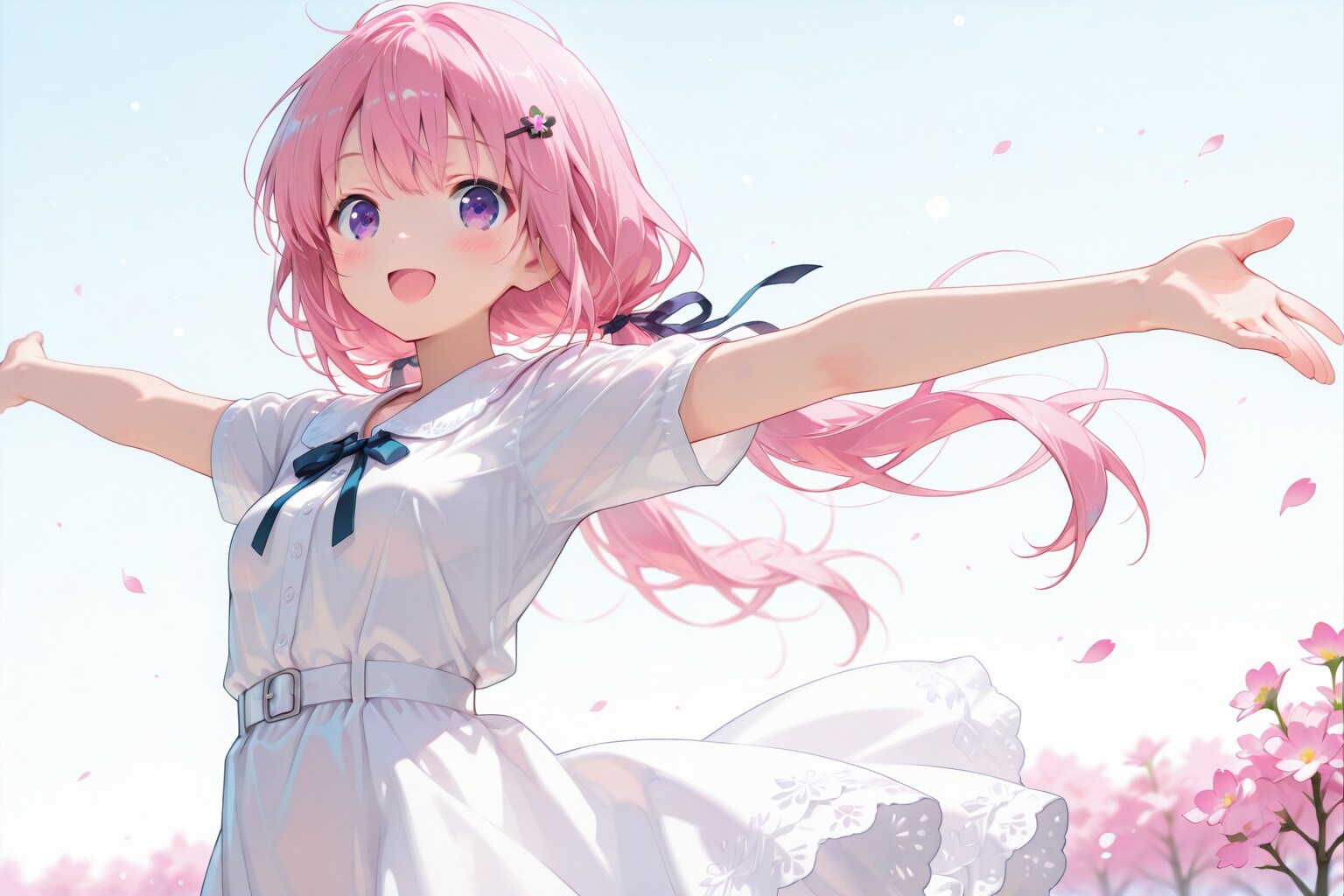 桃香、両手を広げて（PARAL Edition） | の人気AIイラスト・グラビア