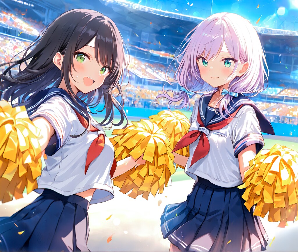 野球部の応援だよ～♪