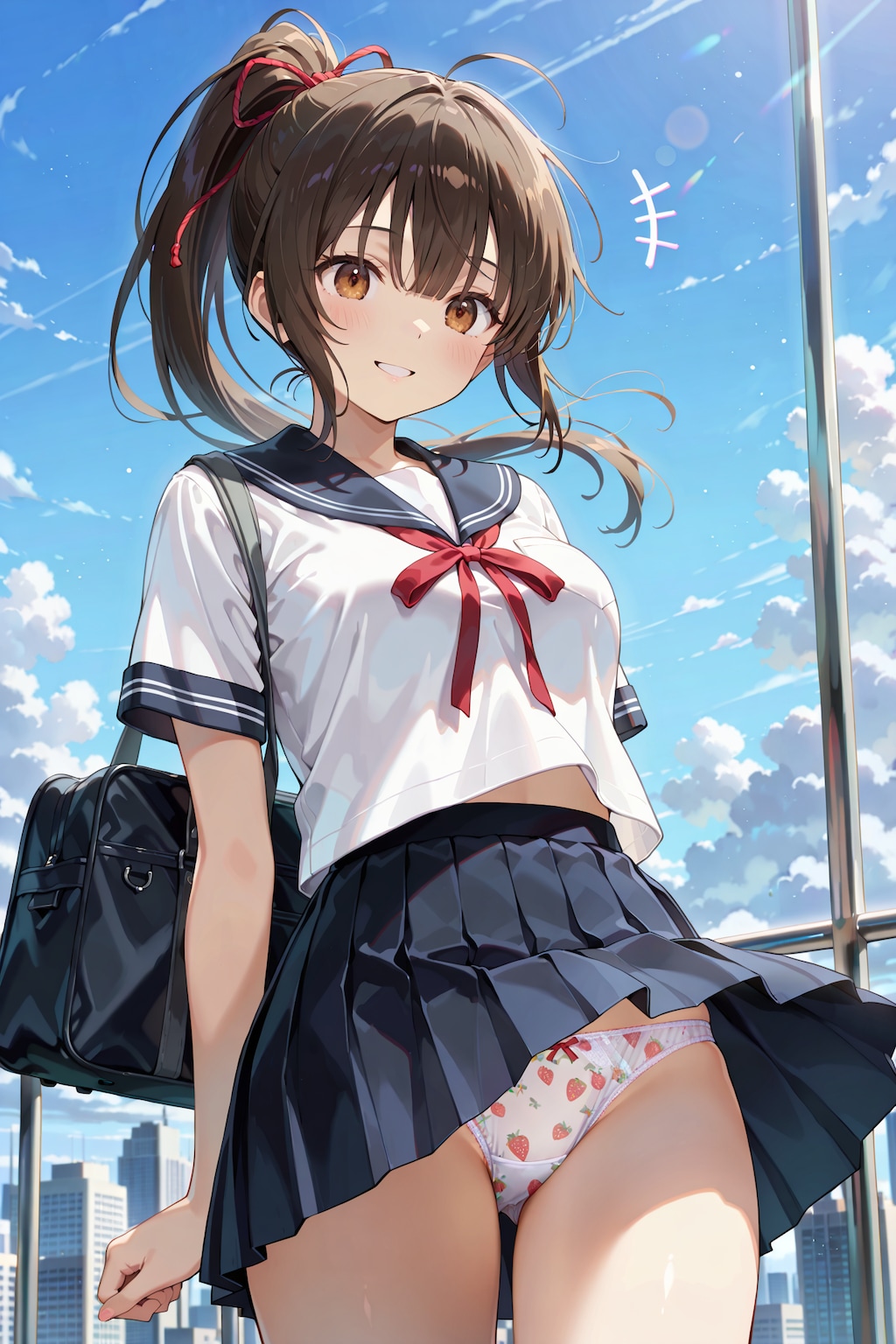 パンチラ登校撮影会 YA02