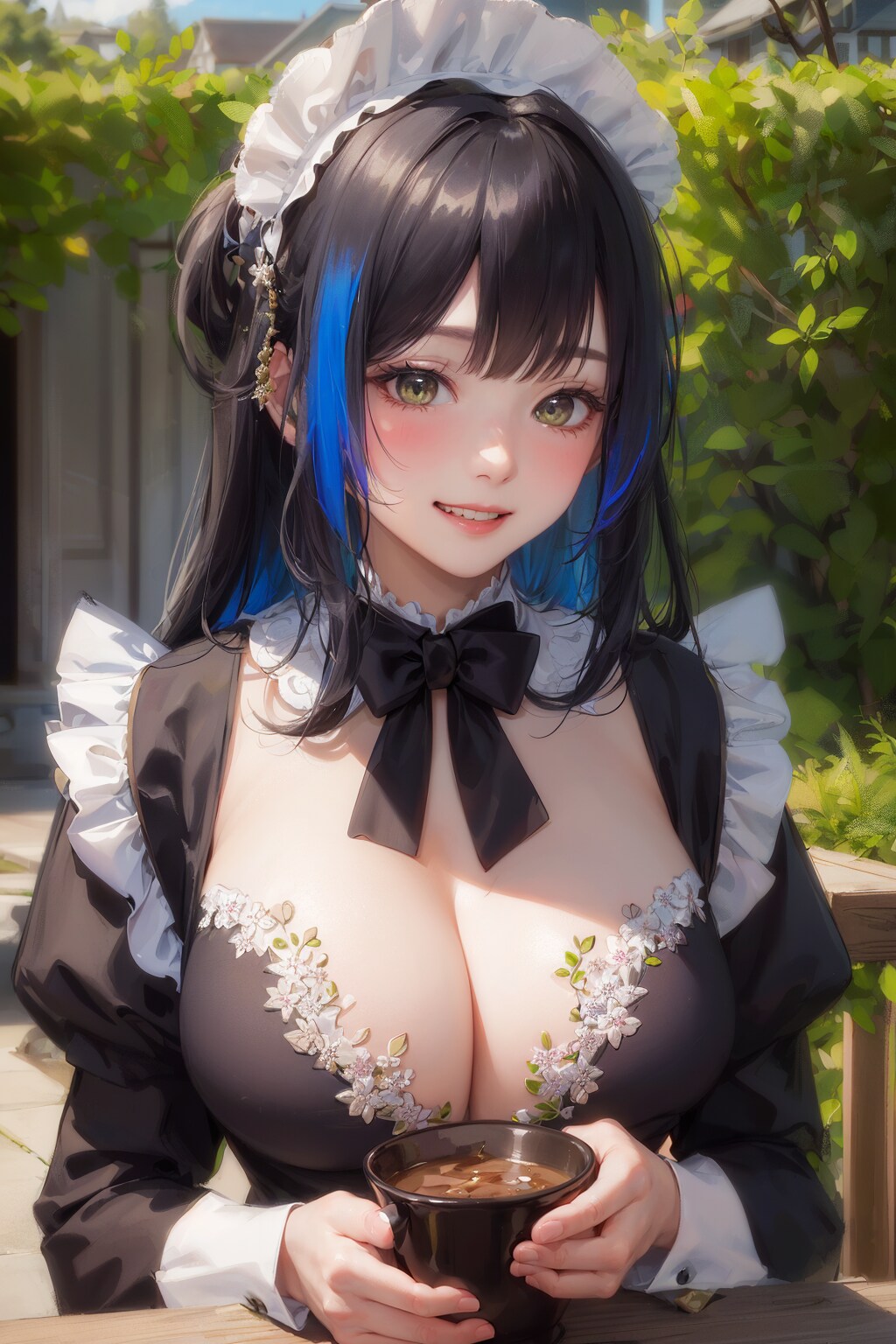 パティオでティータイム