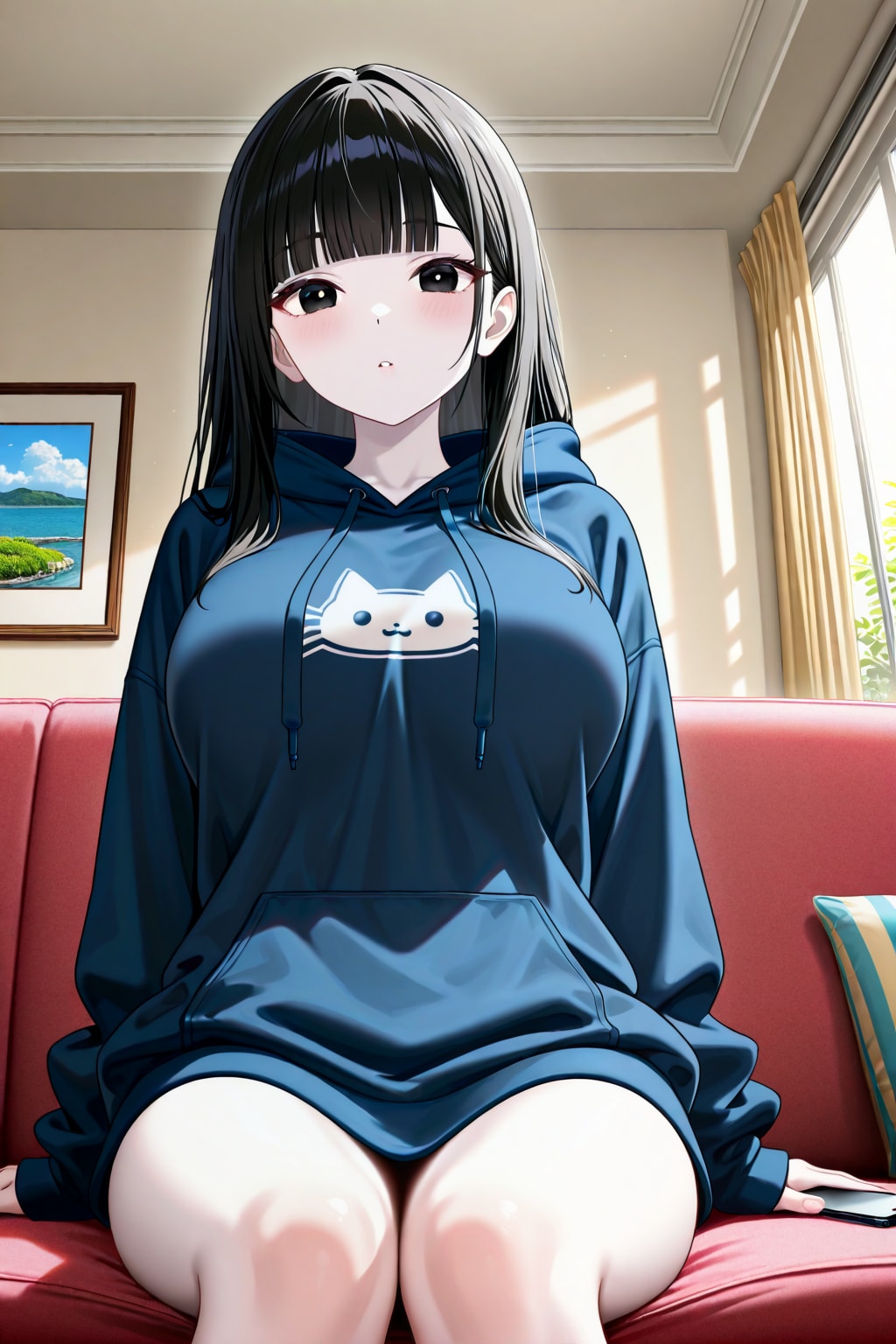 サキちゃんのだぼだぼパーカー風