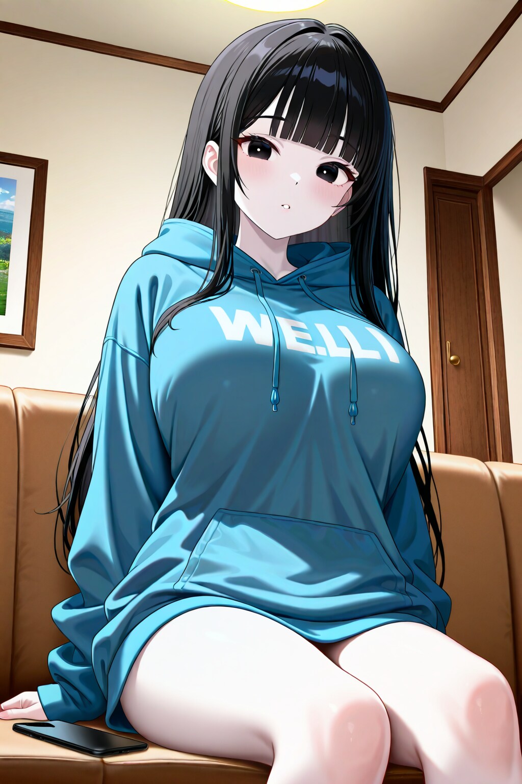 サキちゃんのだぼだぼパーカー風