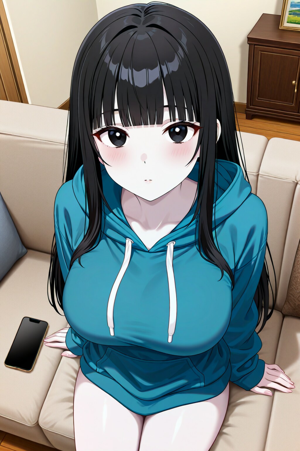 サキちゃんのだぼだぼパーカー風