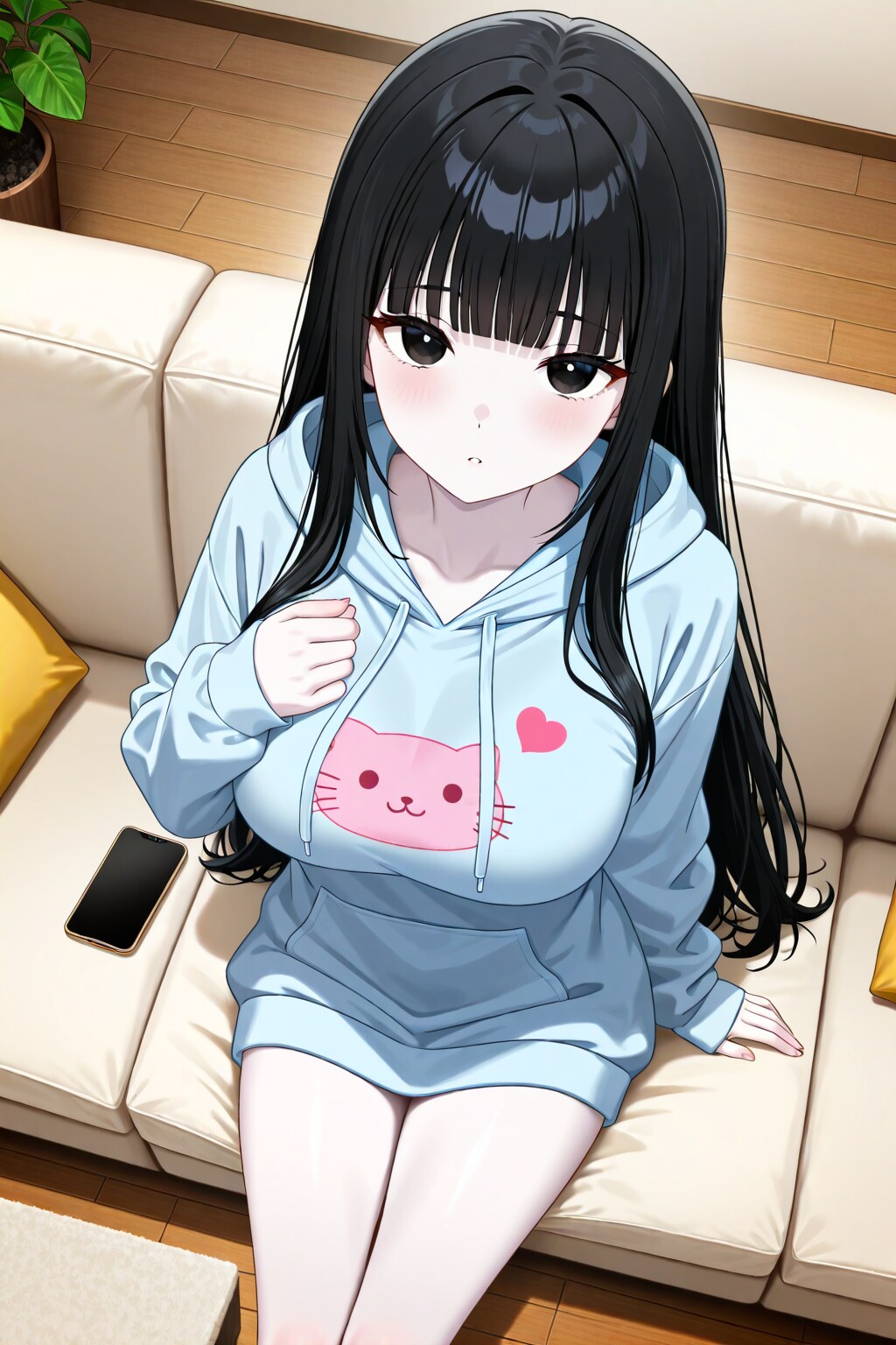 サキちゃんのだぼだぼパーカー風