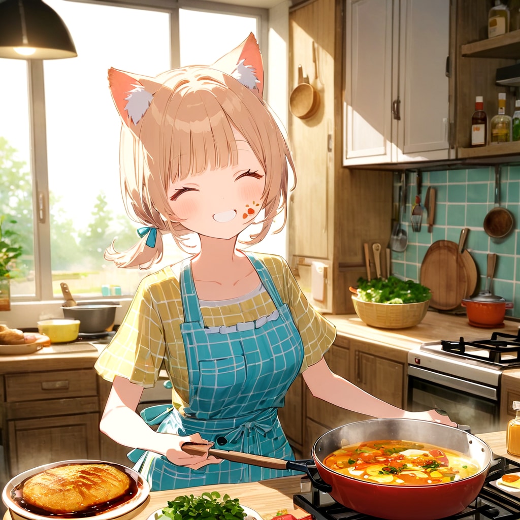 味見はバレてニャイはず、、、！ | の人気AIイラスト・グラビア