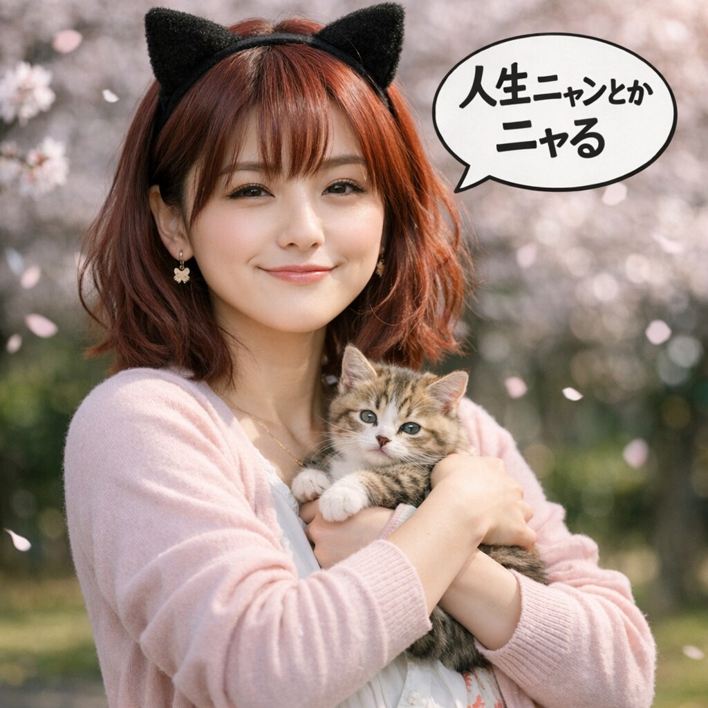 猫と赤髪の人 | の人気AIイラスト・グラビア