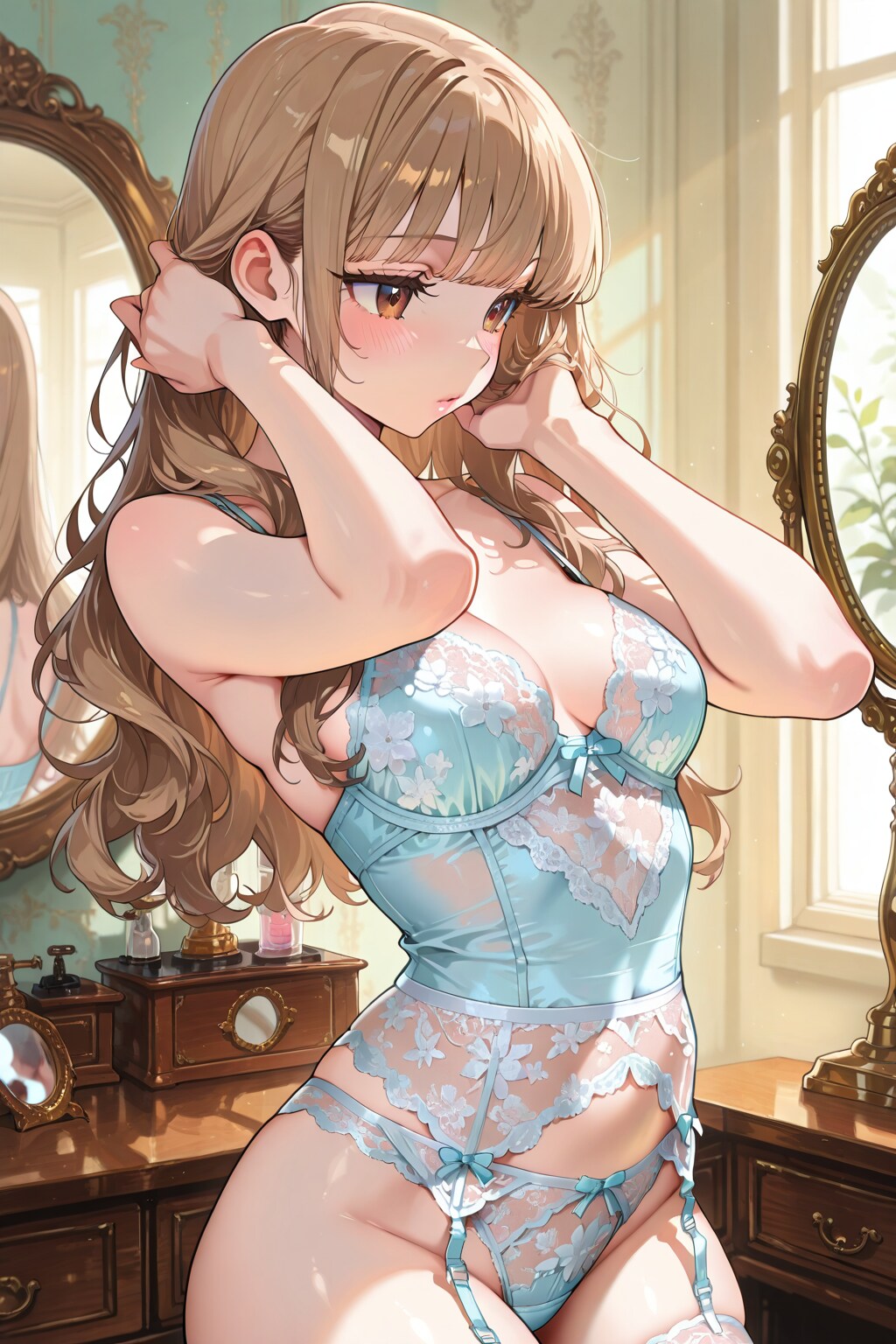 ギャルちゃんの身支度