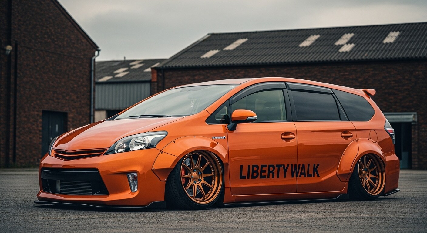 リバティーウォークプリウスアルファ | の人気AIイラスト・グラビア