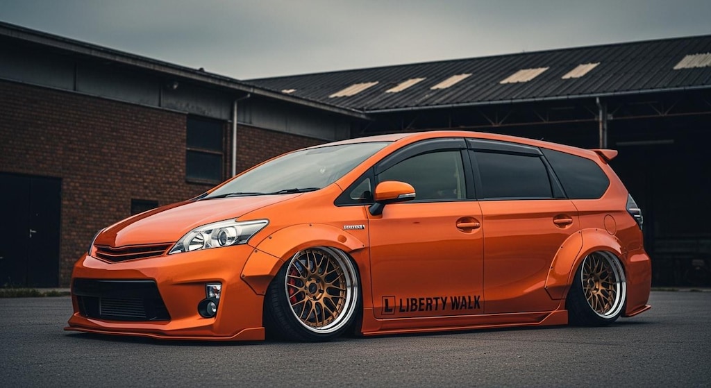 リバティーウォークプリウスアルファ