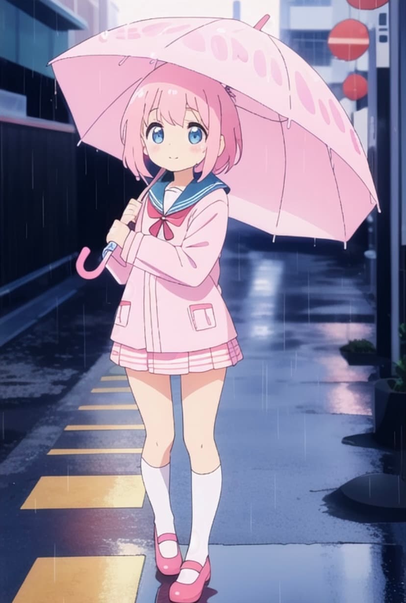 傘をさす少女2☔️ | の人気AIイラスト・グラビア
