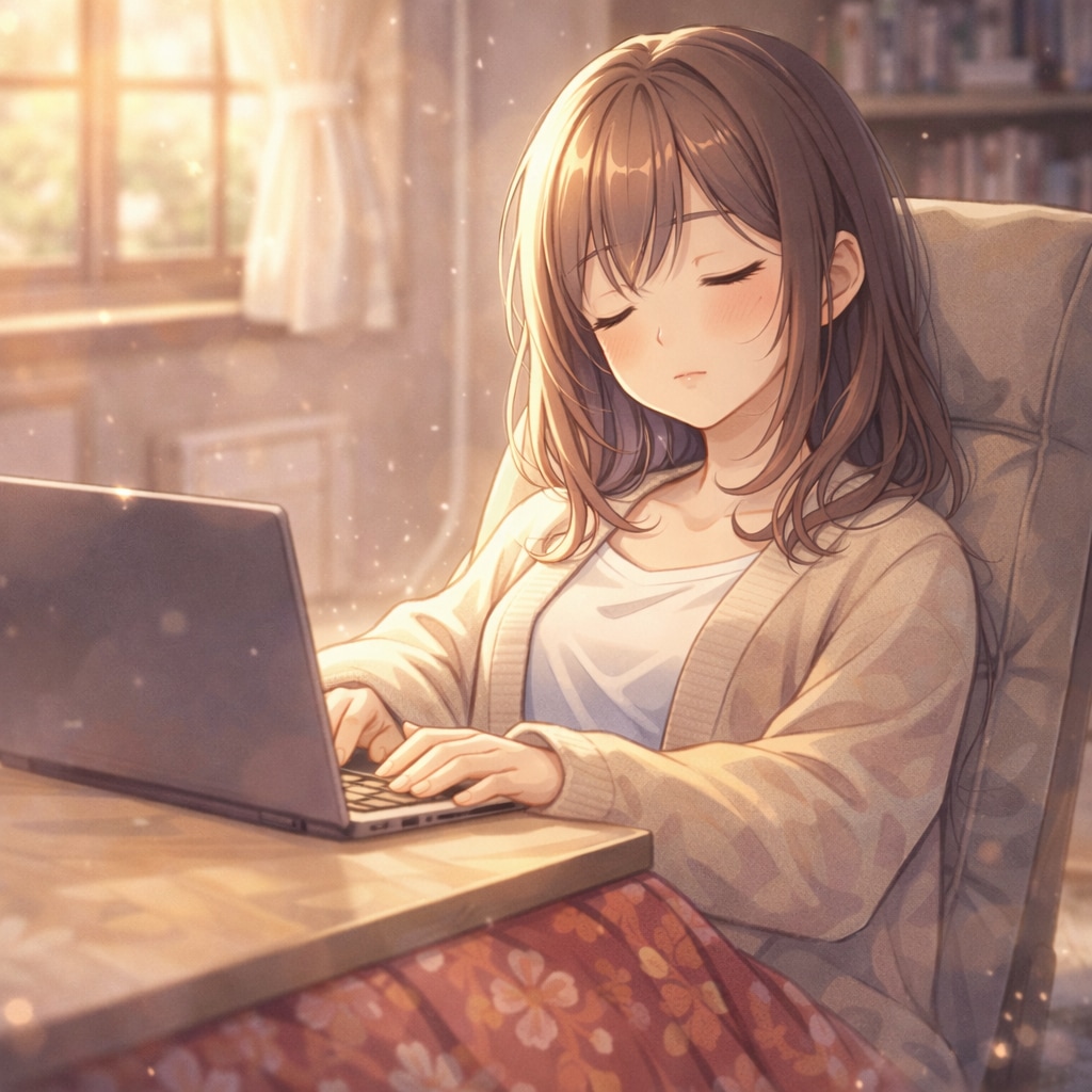 春眠・コタツ寝落