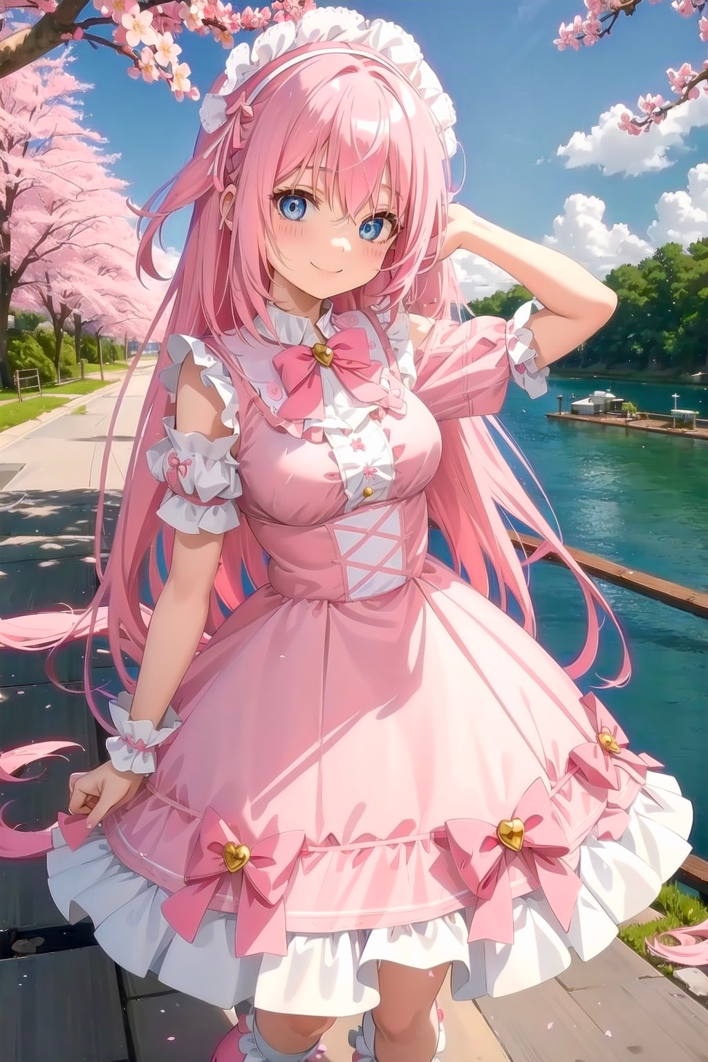 桜とドレス | の人気AIイラスト・グラビア