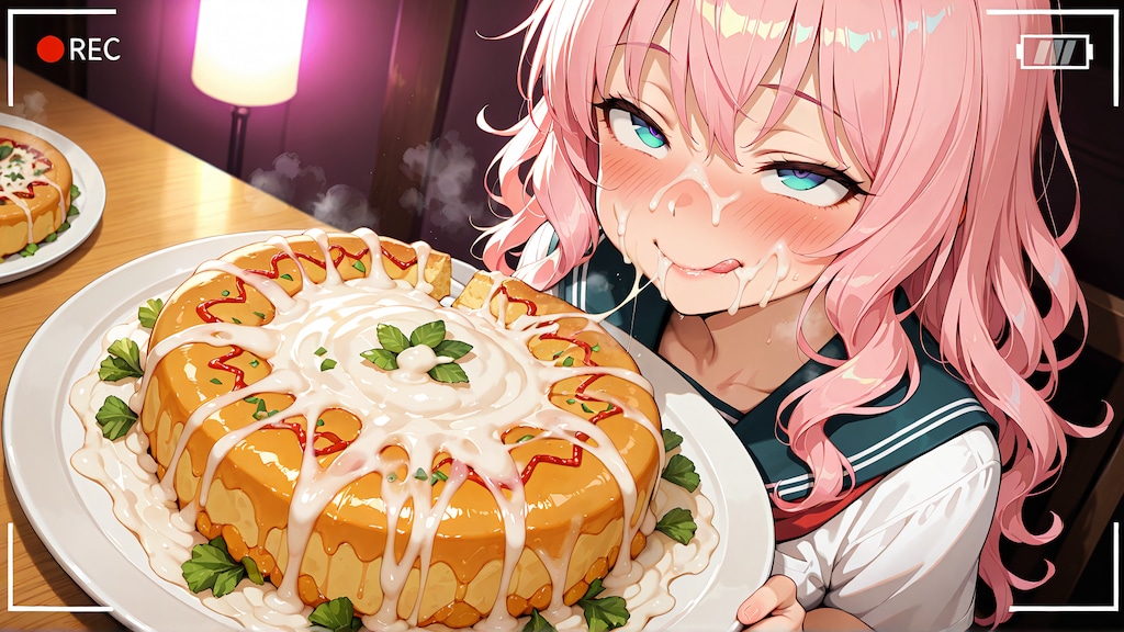 ぶっかけ食事風景 2