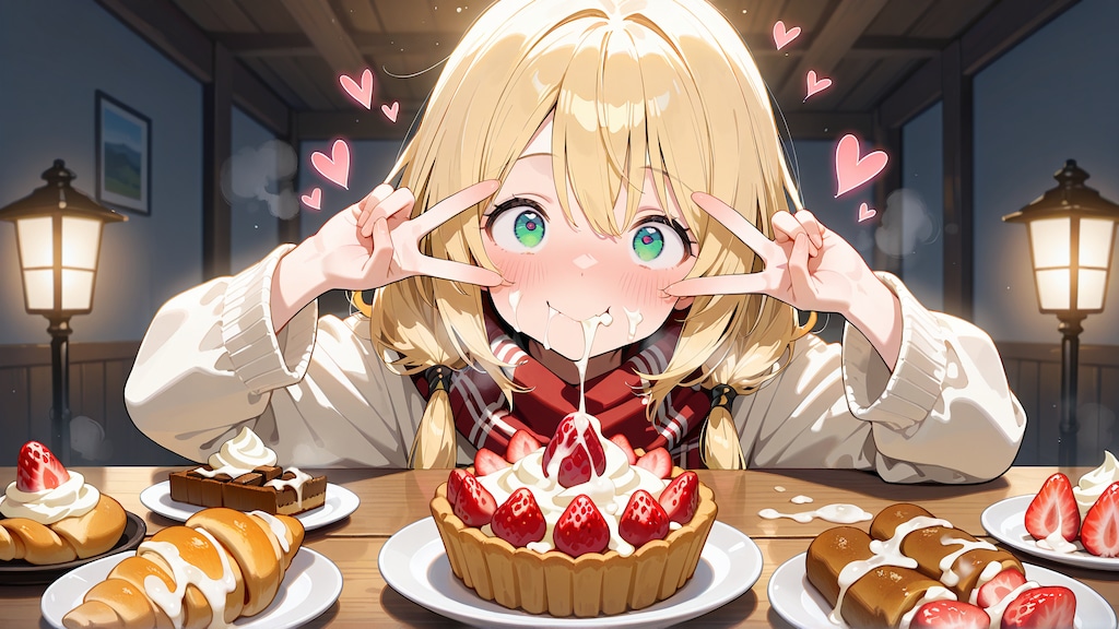 ぶっかけ食事風景 2