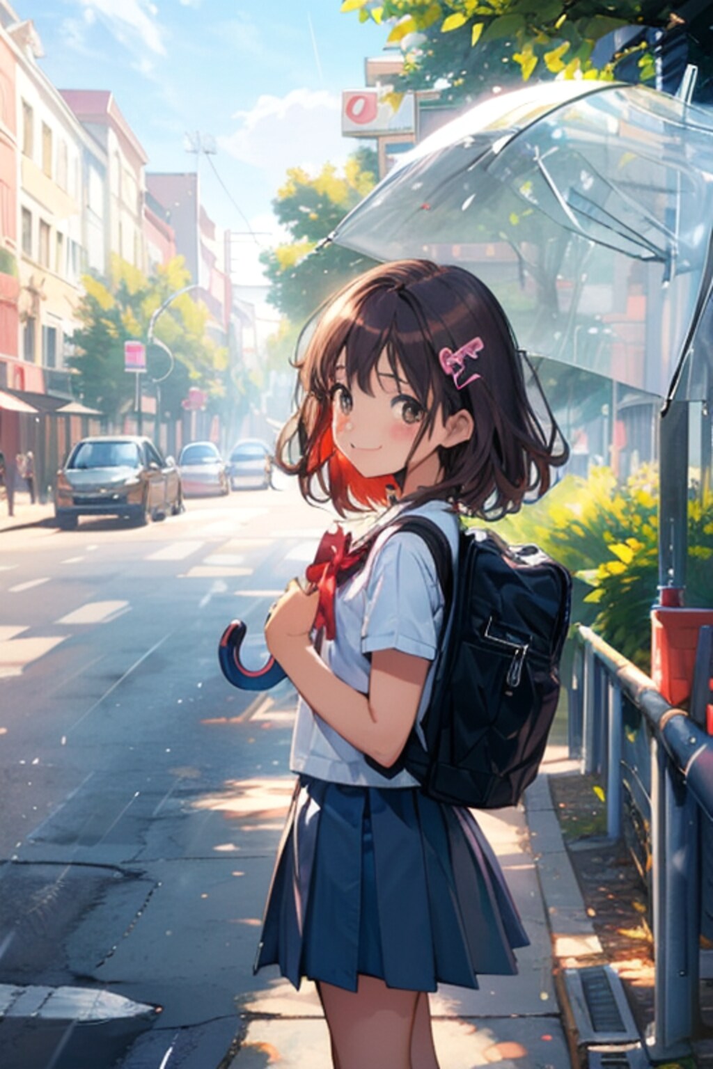 雨、止んじゃった。