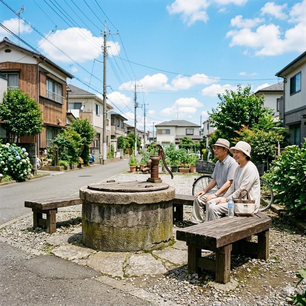 町の深い穴のビーチ