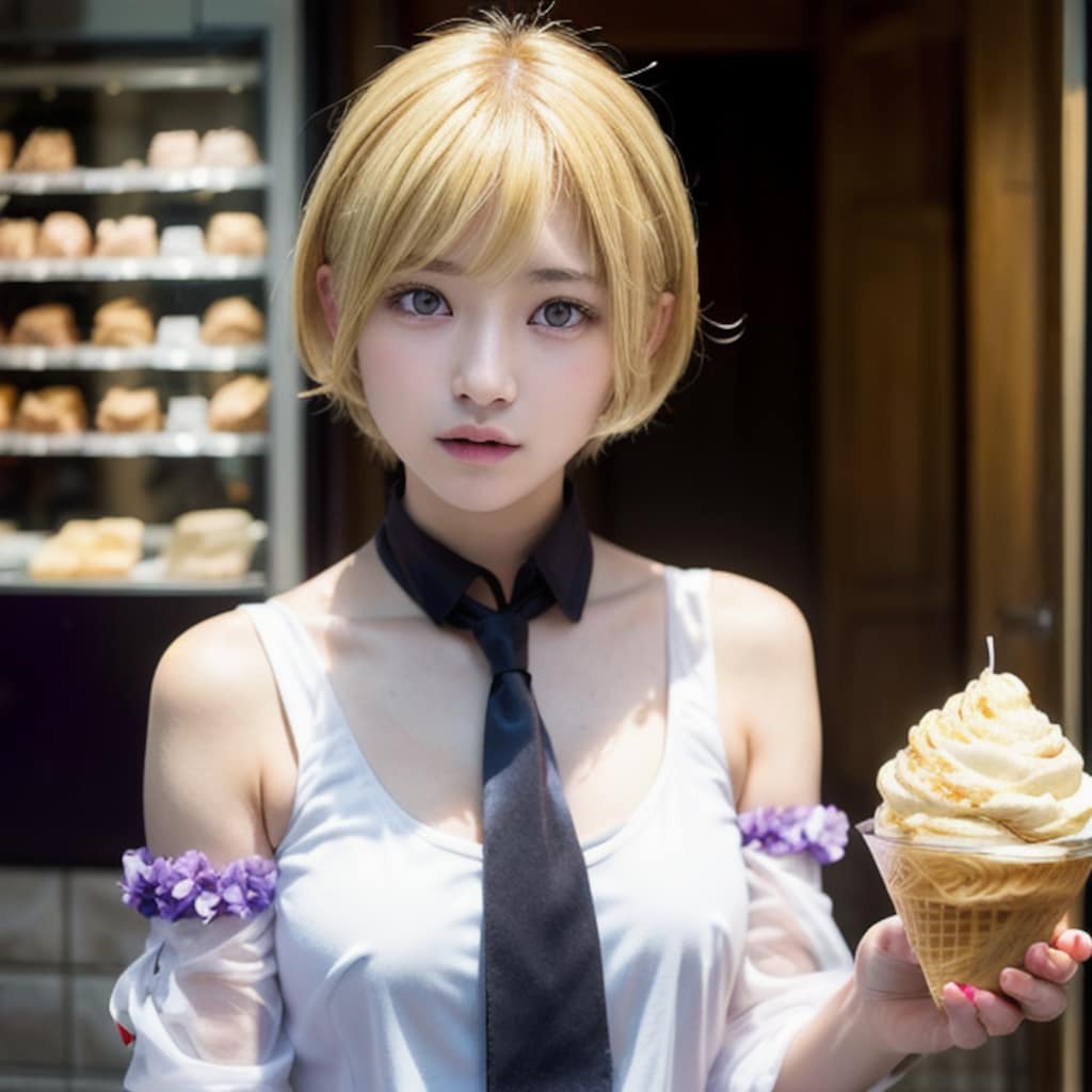ジェラート屋の看板娘