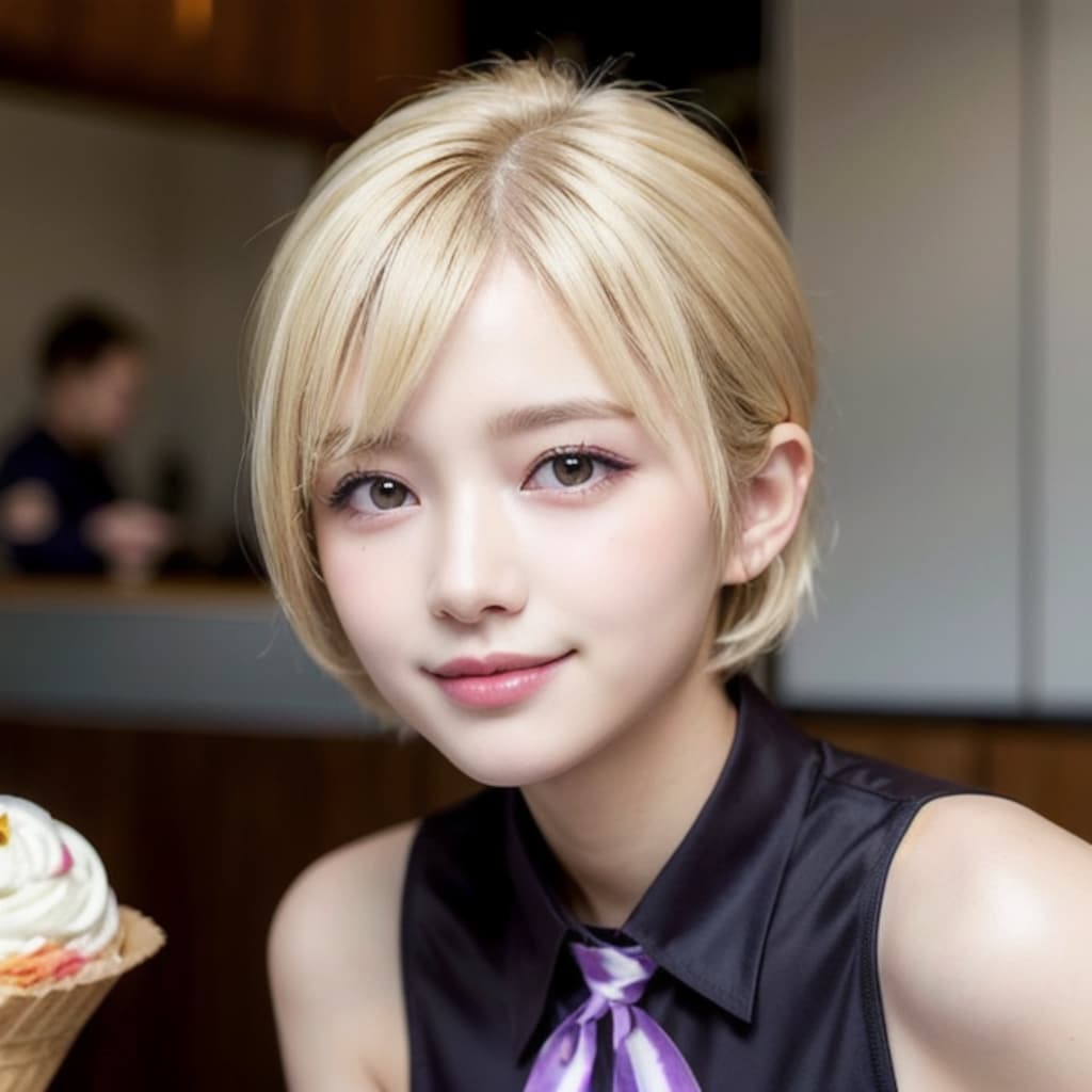 ジェラート屋の看板娘