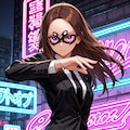 黒服おデコガール 2枚目