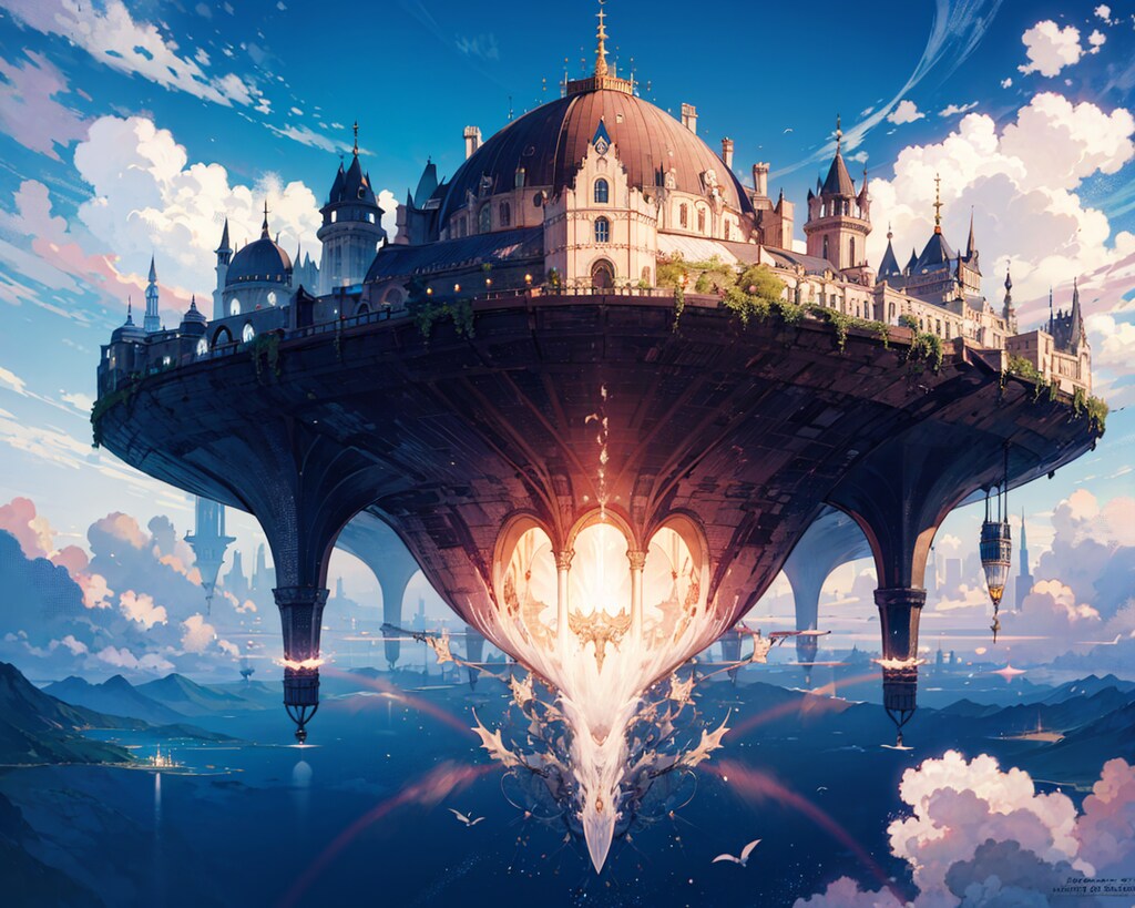 セントレイクの4勢力共同で造り上げた空中浮遊要塞