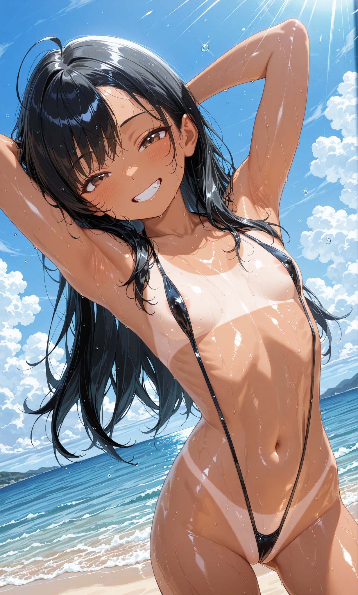 凪246　pixivお題　褐色