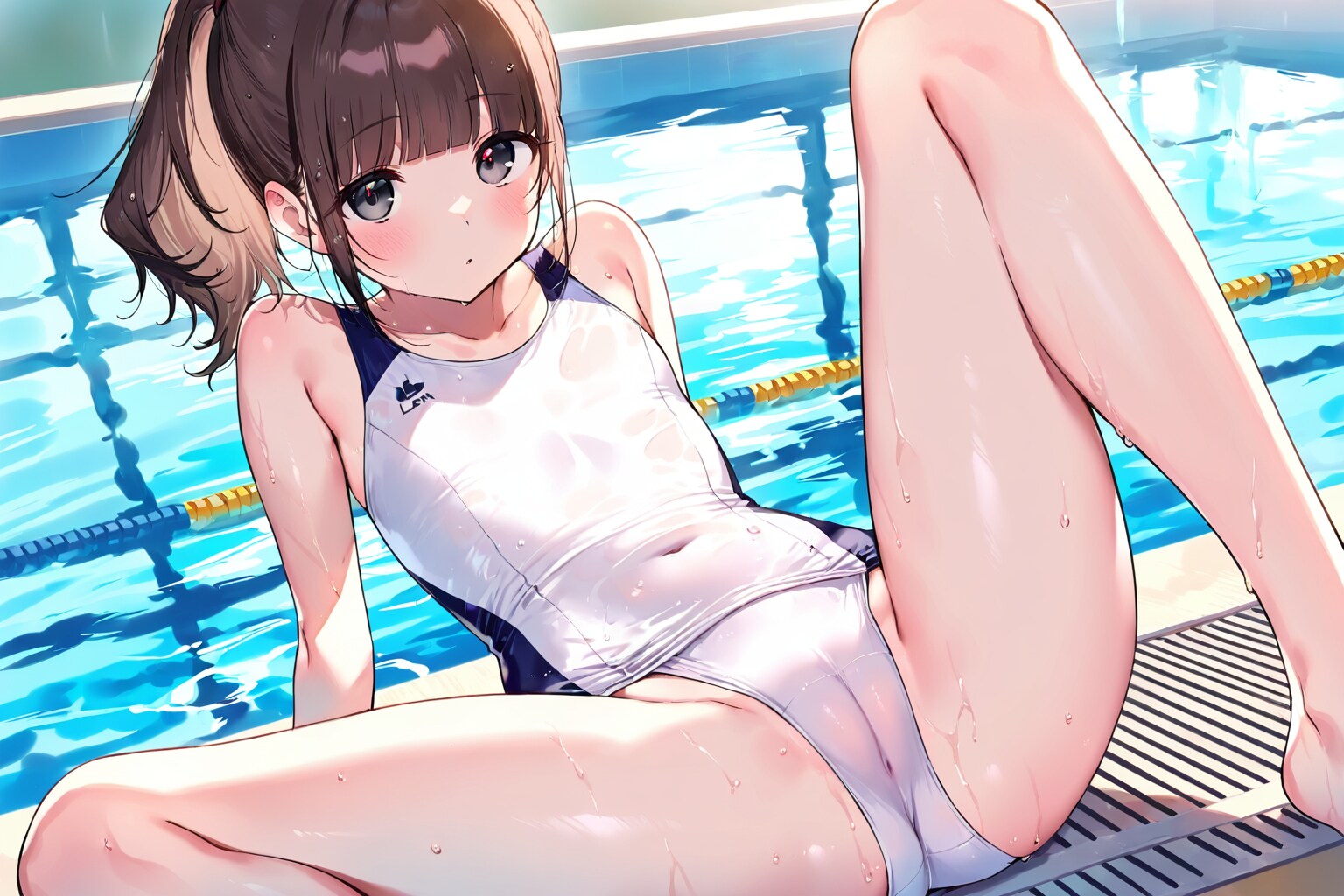 雫ちゃんプールサイド