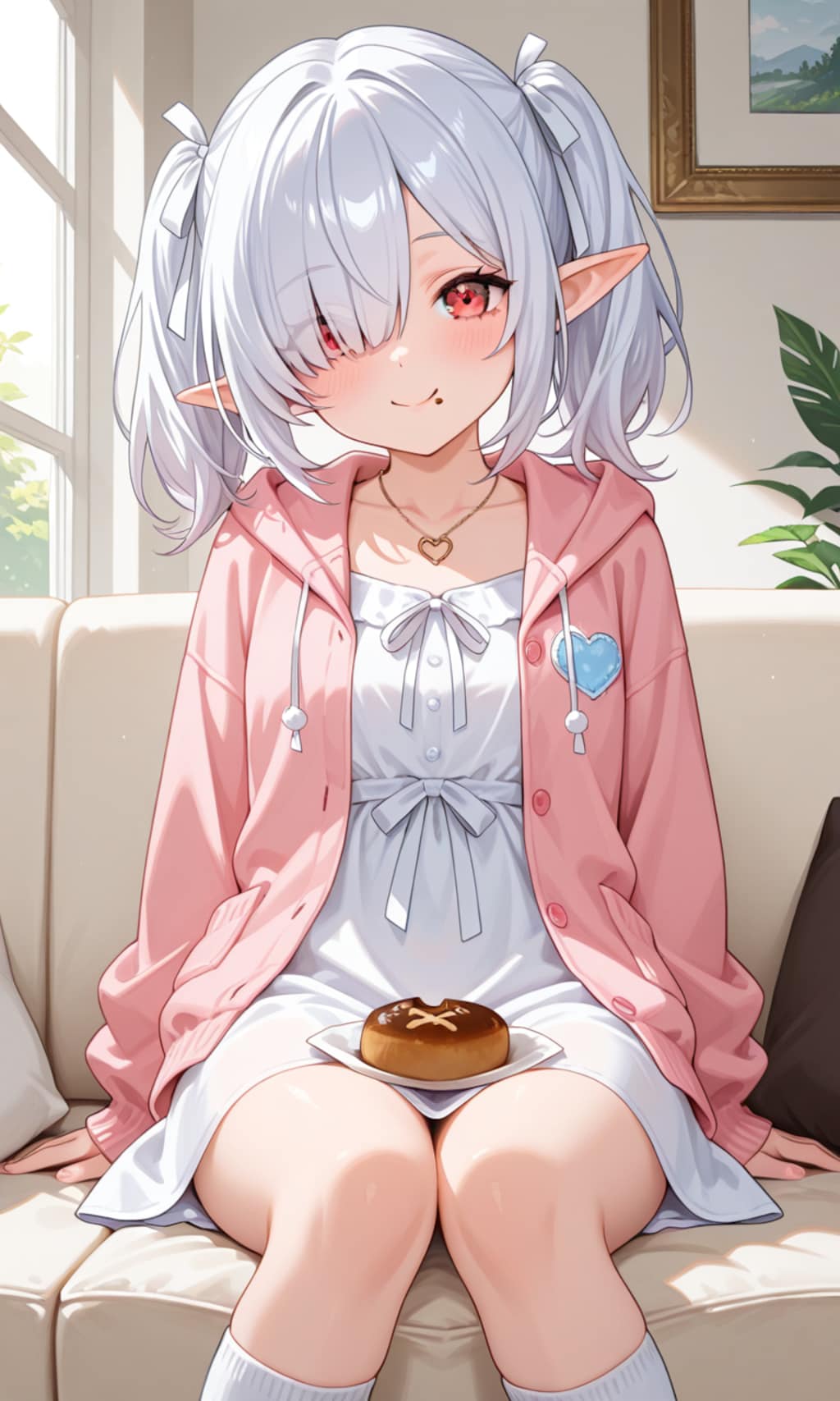 つまみ食いしたシロネさん