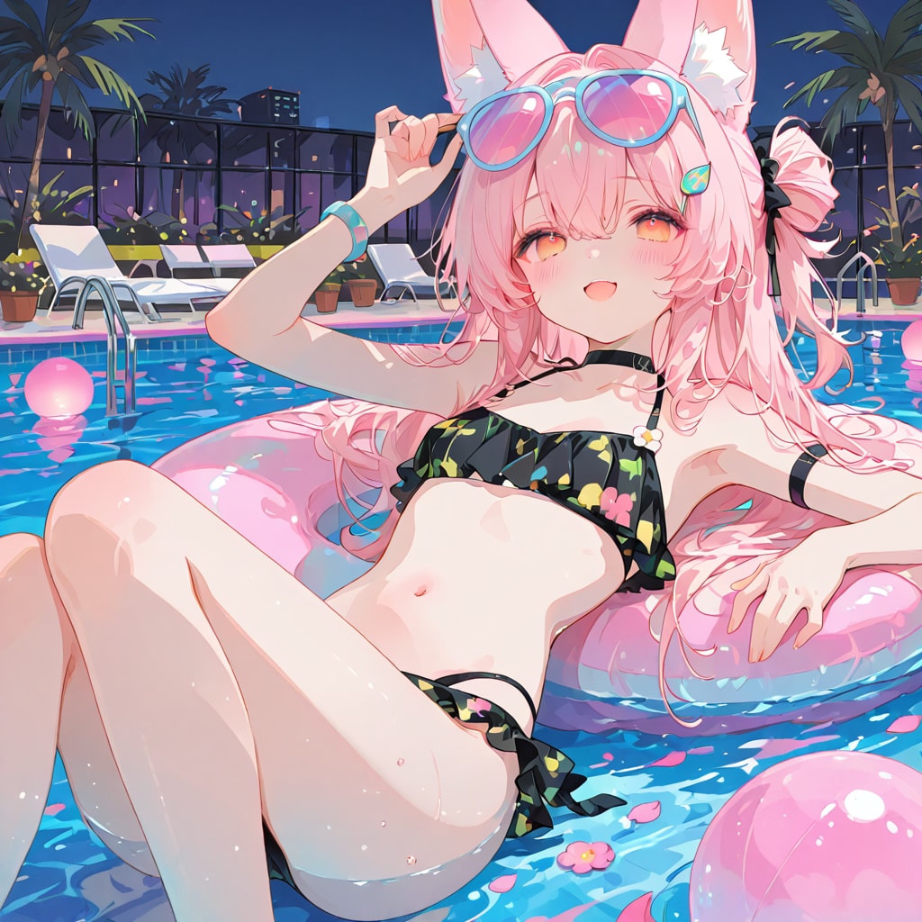ナイトプール女児