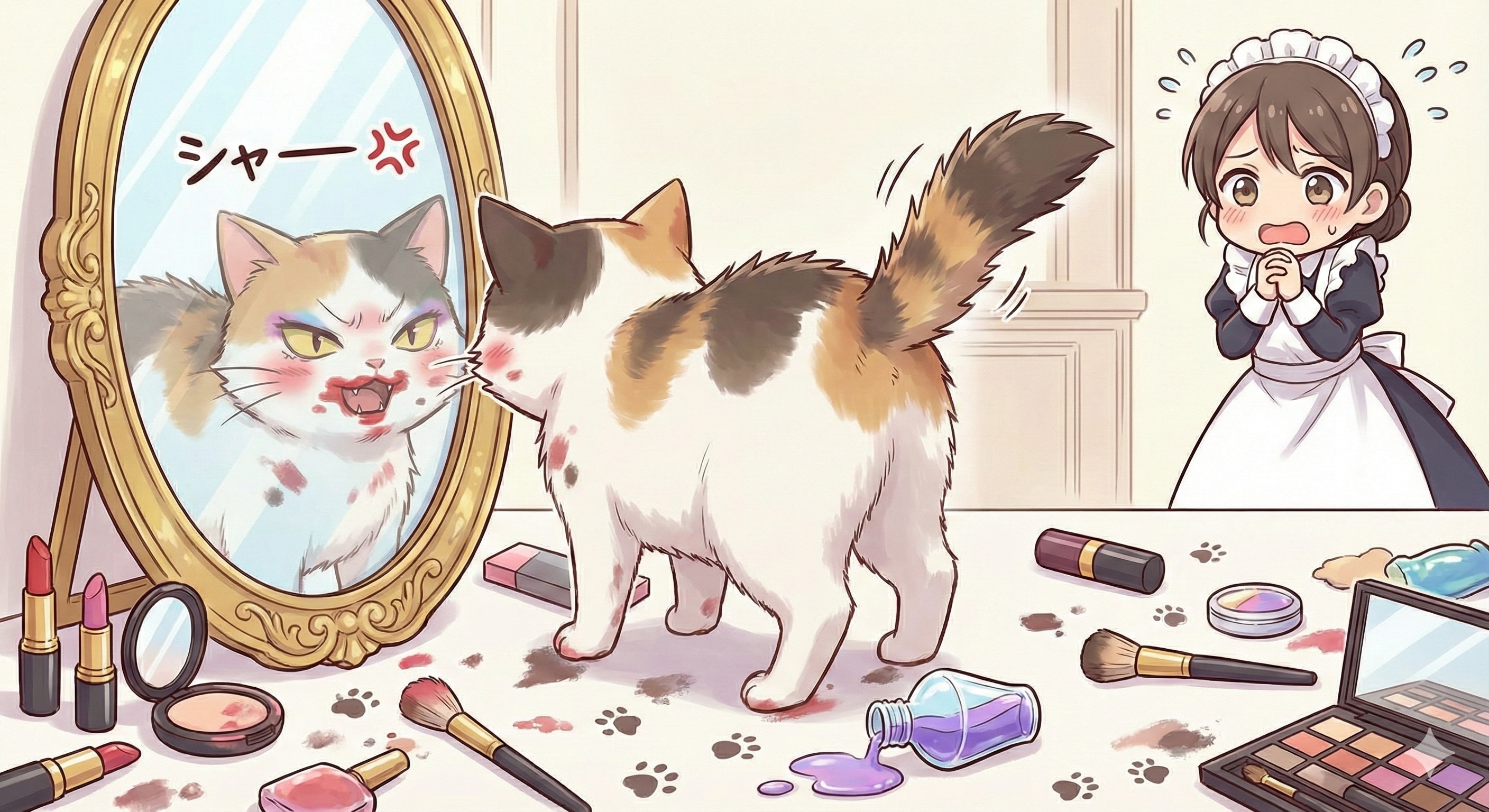 だれにゃ、こいつはっ😾💄💢 | の人気AIイラスト・グラビア