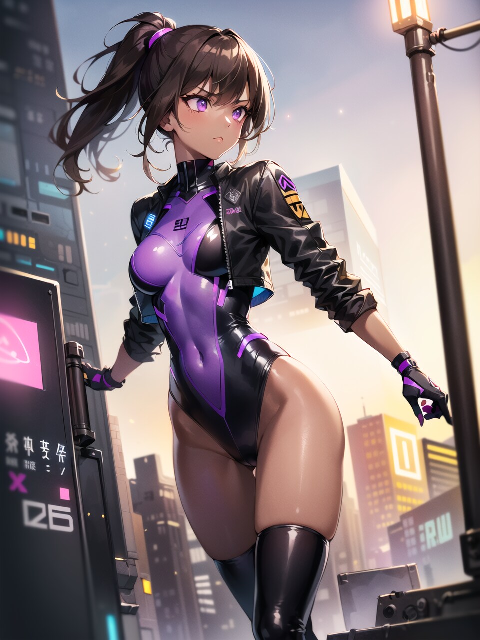サイバーパンク褐色娘・パトロール