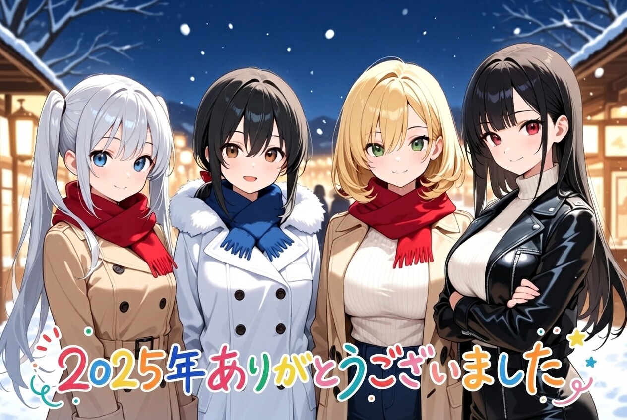 ２０２５年もありがとうございました | の人気AIイラスト・グラビア