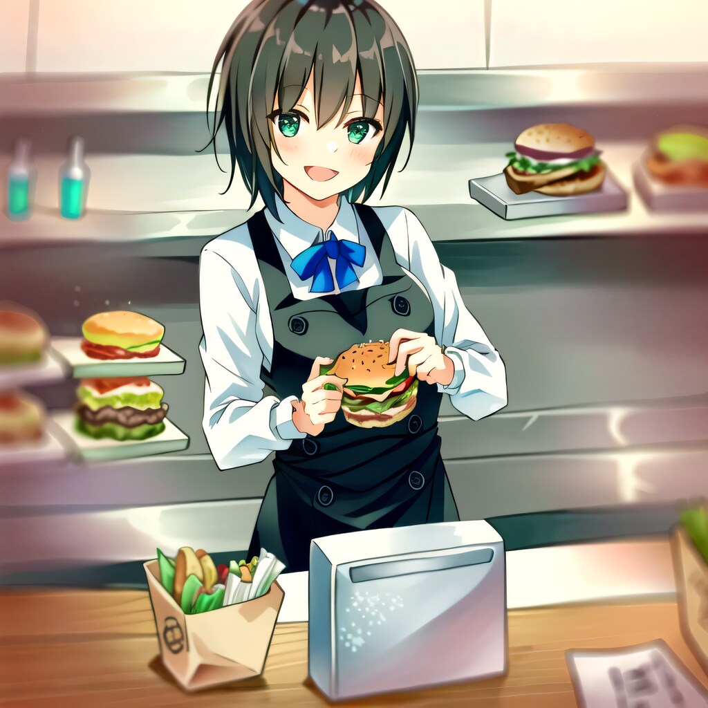 茶髪ボブでクルーの少女５