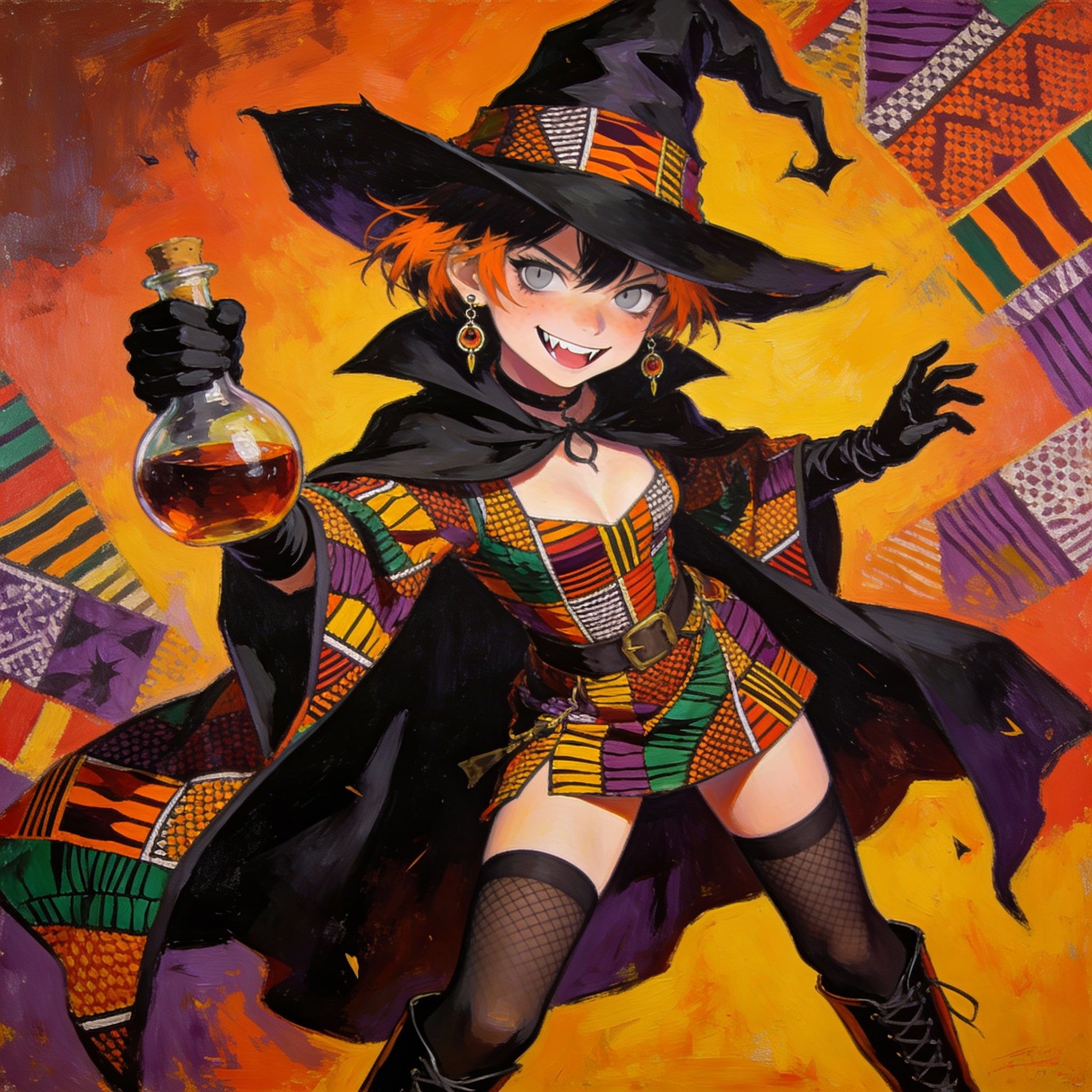 アフリカの魔女キテンゲ② | の人気AIイラスト・グラビア