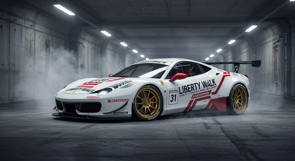 リバティーウォークフェラーリのドリ車