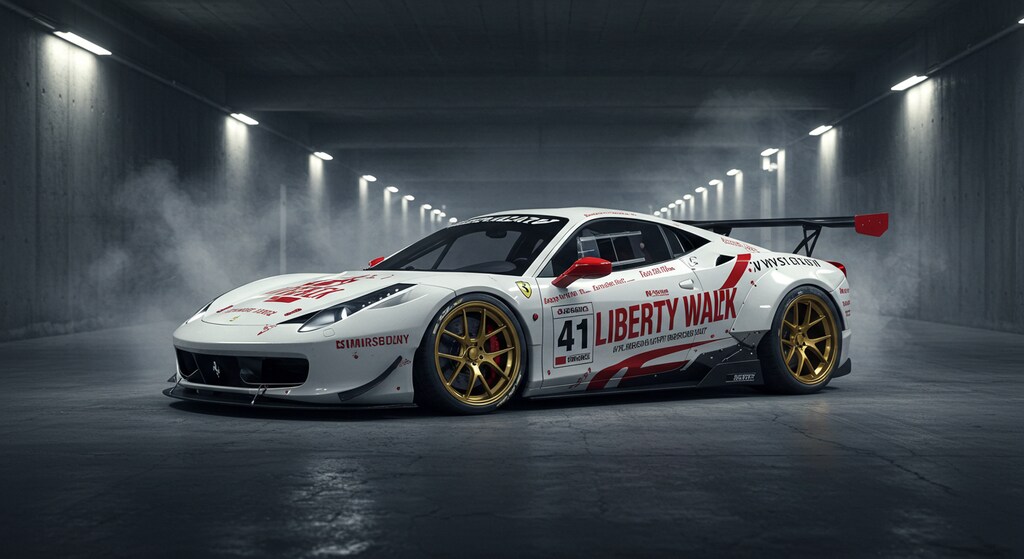 リバティーウォークフェラーリのドリ車