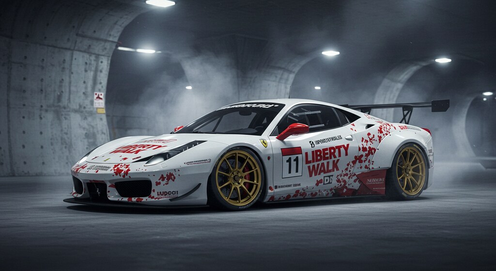 リバティーウォークフェラーリのドリ車