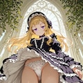 パンチラする金髪ちゃん 3枚目