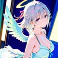 (906HQ)銀髪ちゃん天使 4枚目