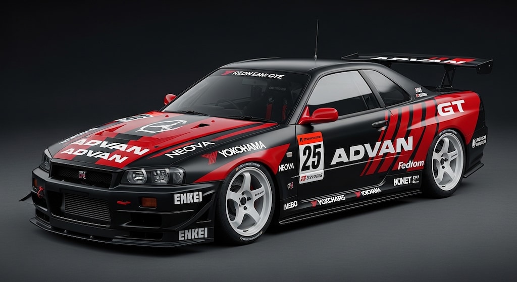 アドバンR34GT-Rレーシングカー