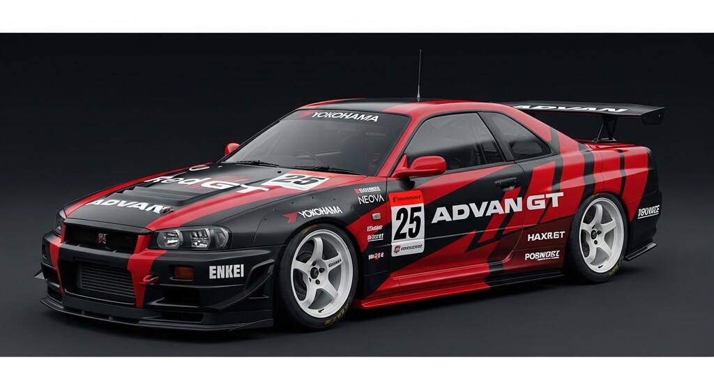 アドバンR34GT-Rレーシングカー