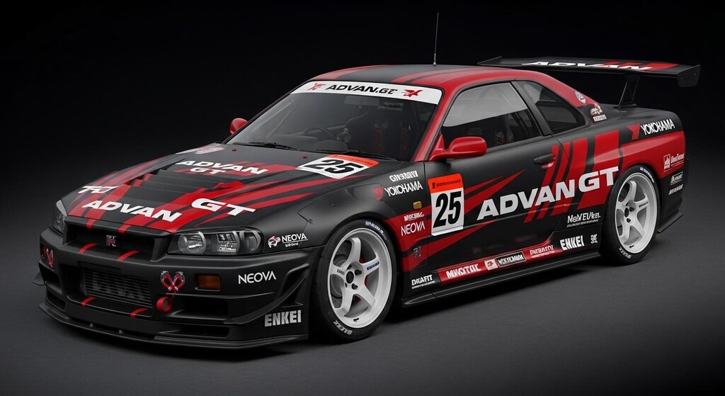 アドバンR34GT-Rレーシングカー