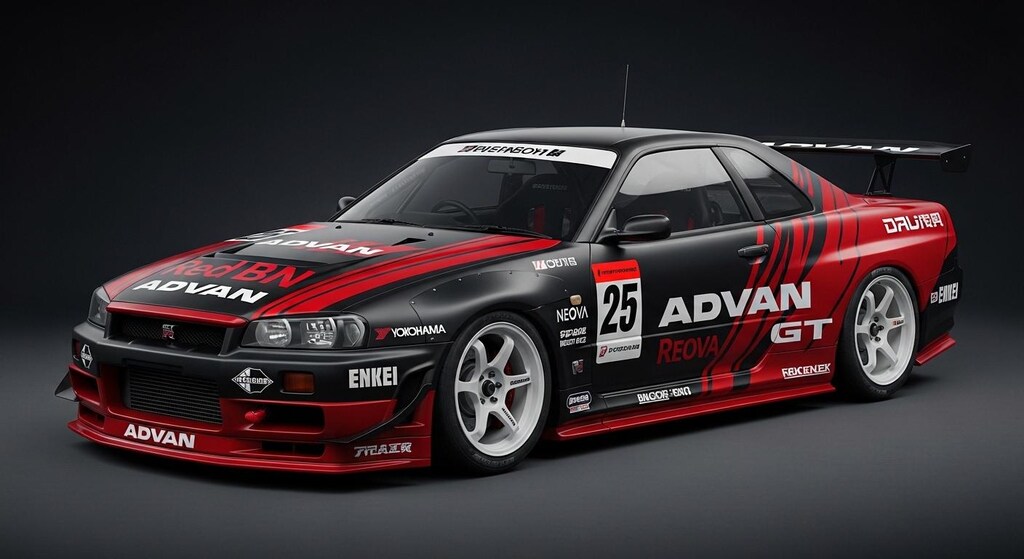 アドバンR34GT-Rレーシングカー
