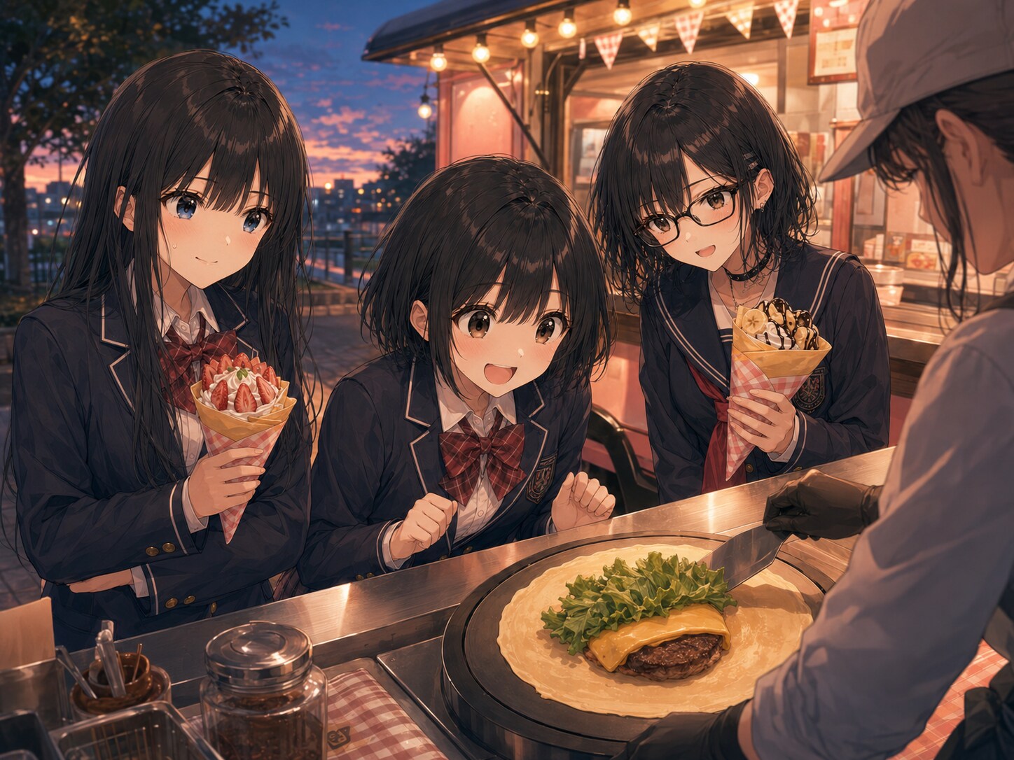 買い食いは青春の味 | の人気AIイラスト・グラビア