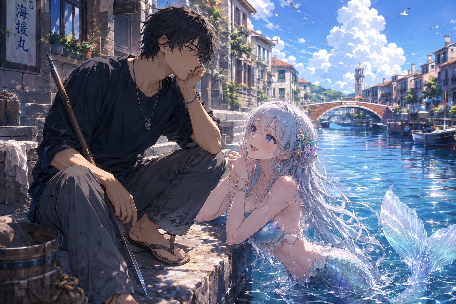 夏本番だから涼みに来たよ
