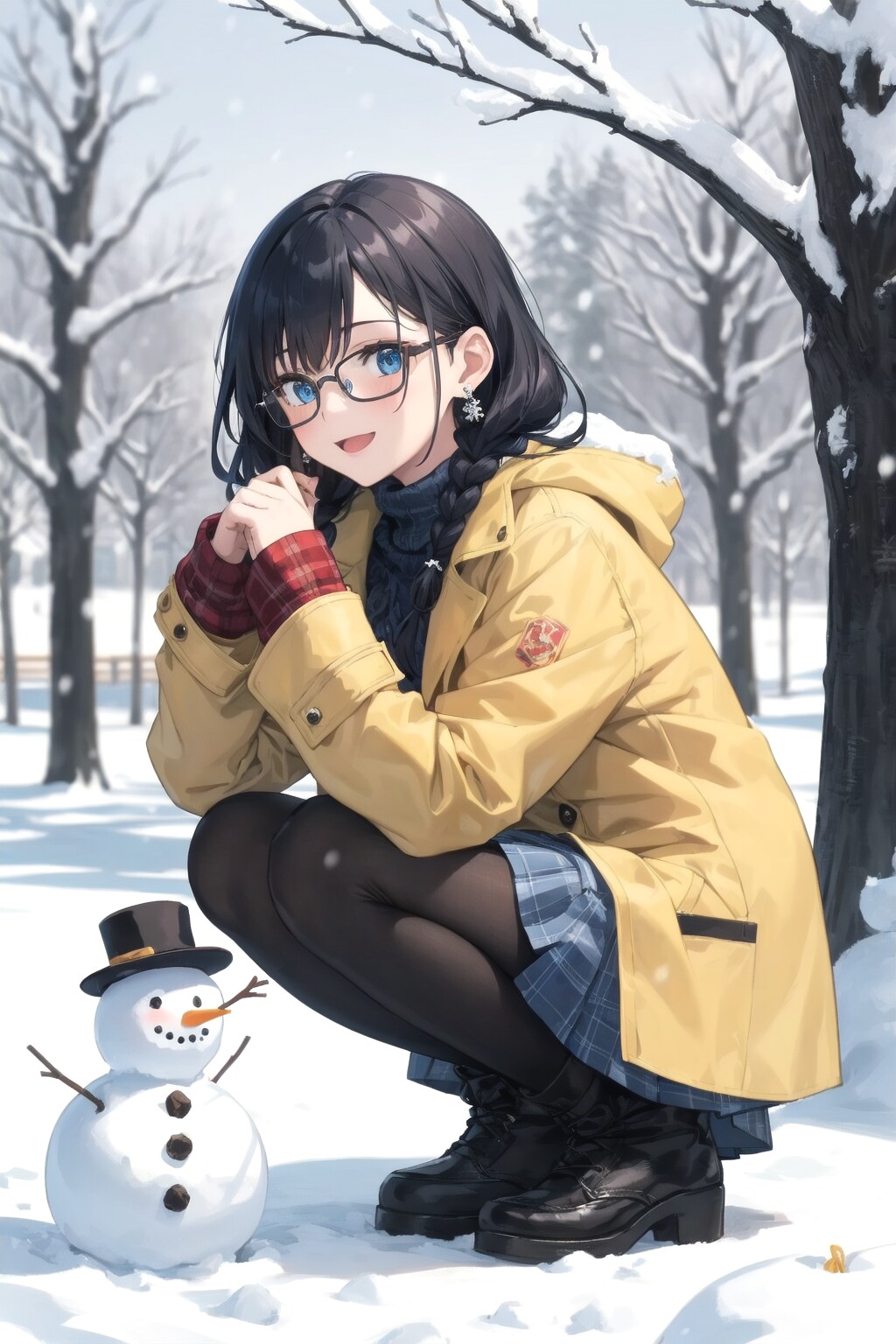 雪だるま作ったよー