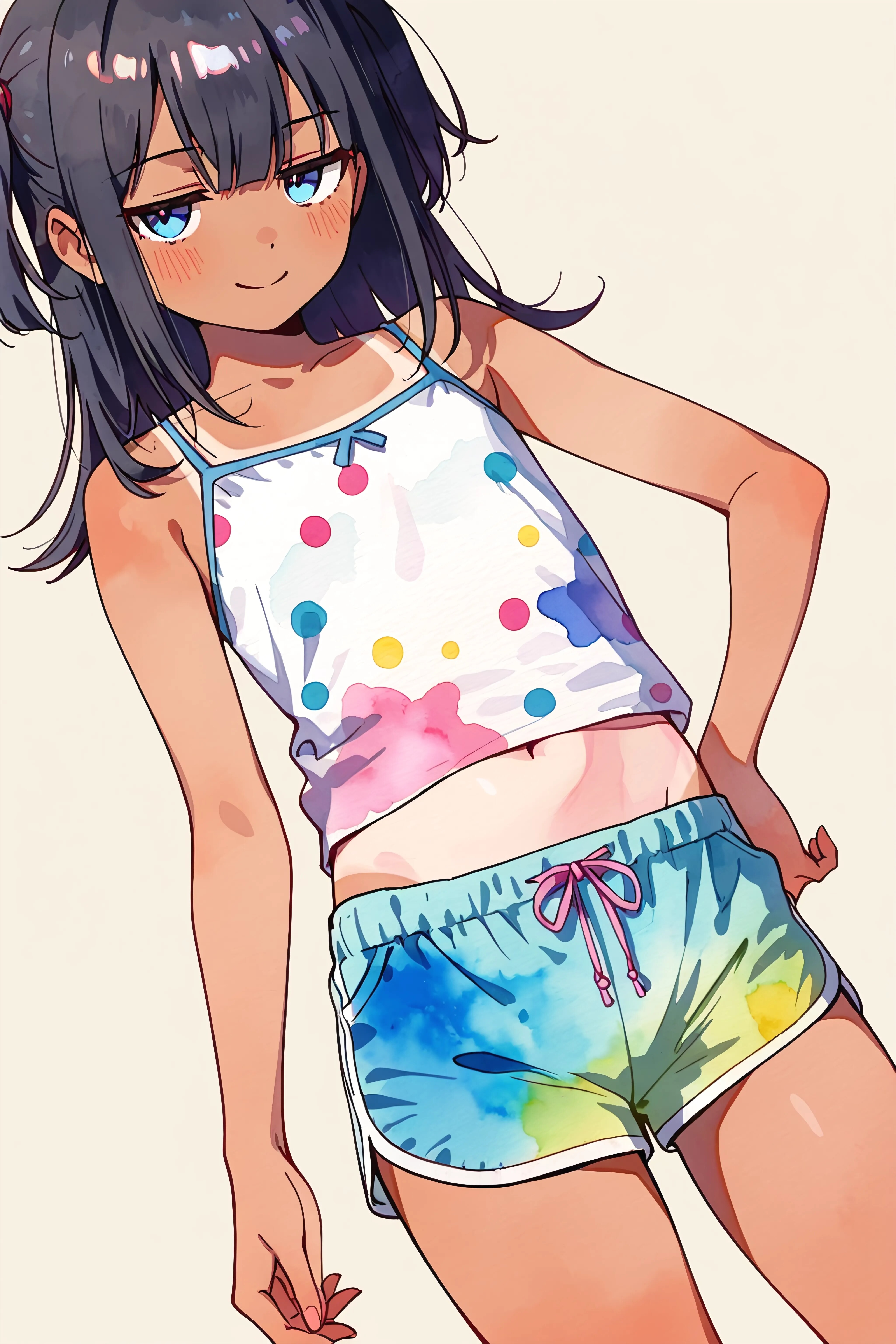 Blue Shorts and Quiet Mischief